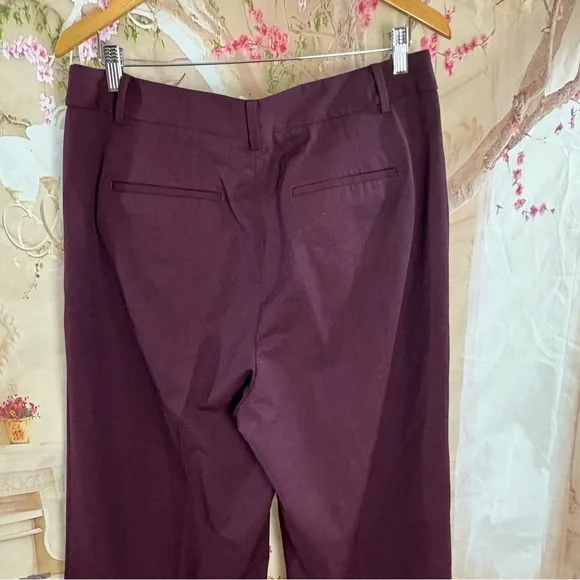 NEW Talbots TALBOTS WESTON PANTS in Deep Burgundy - Picture 6 of 9